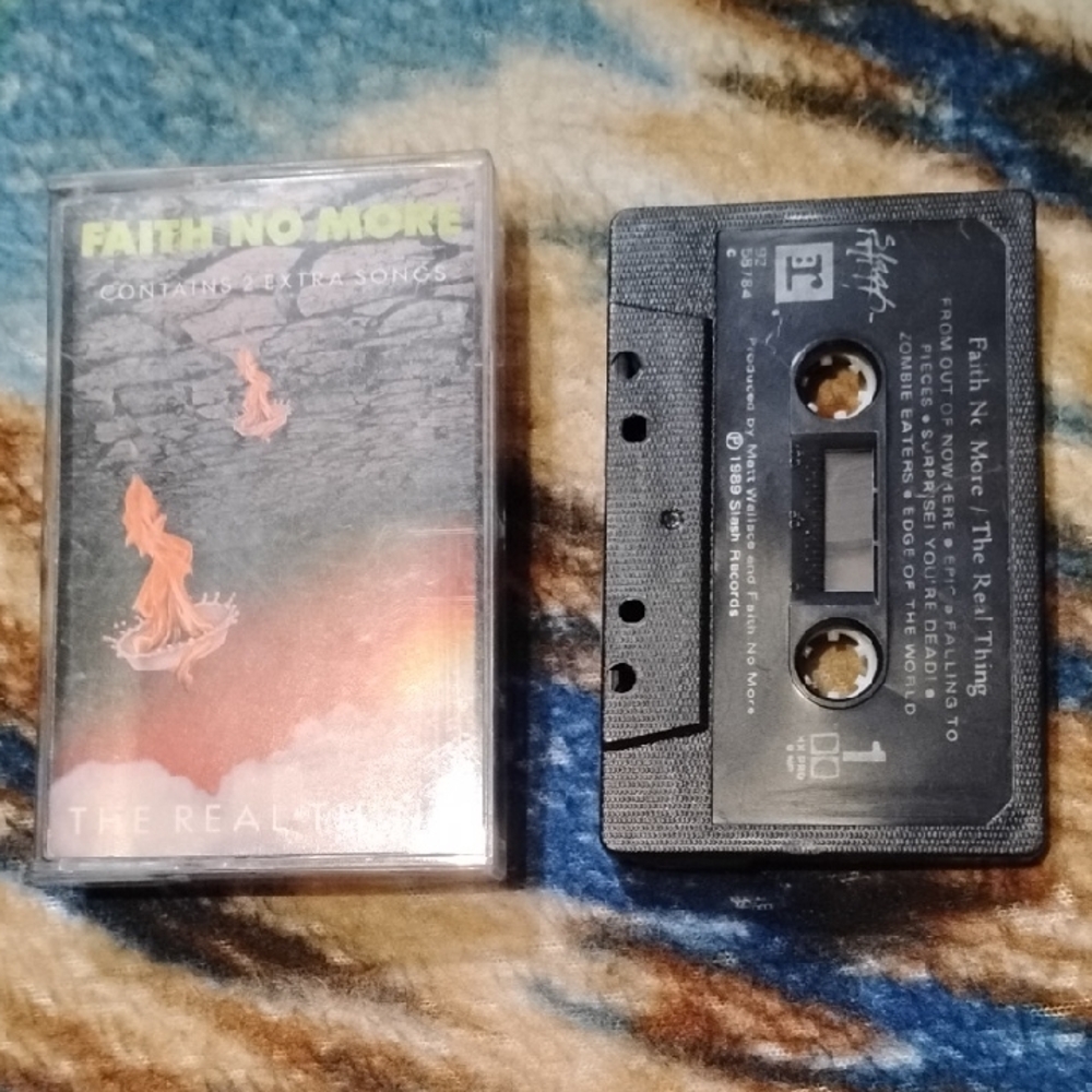Vintage Faith No More The Real Thing Cassette Tape 90s Y2K Music Band Grunge